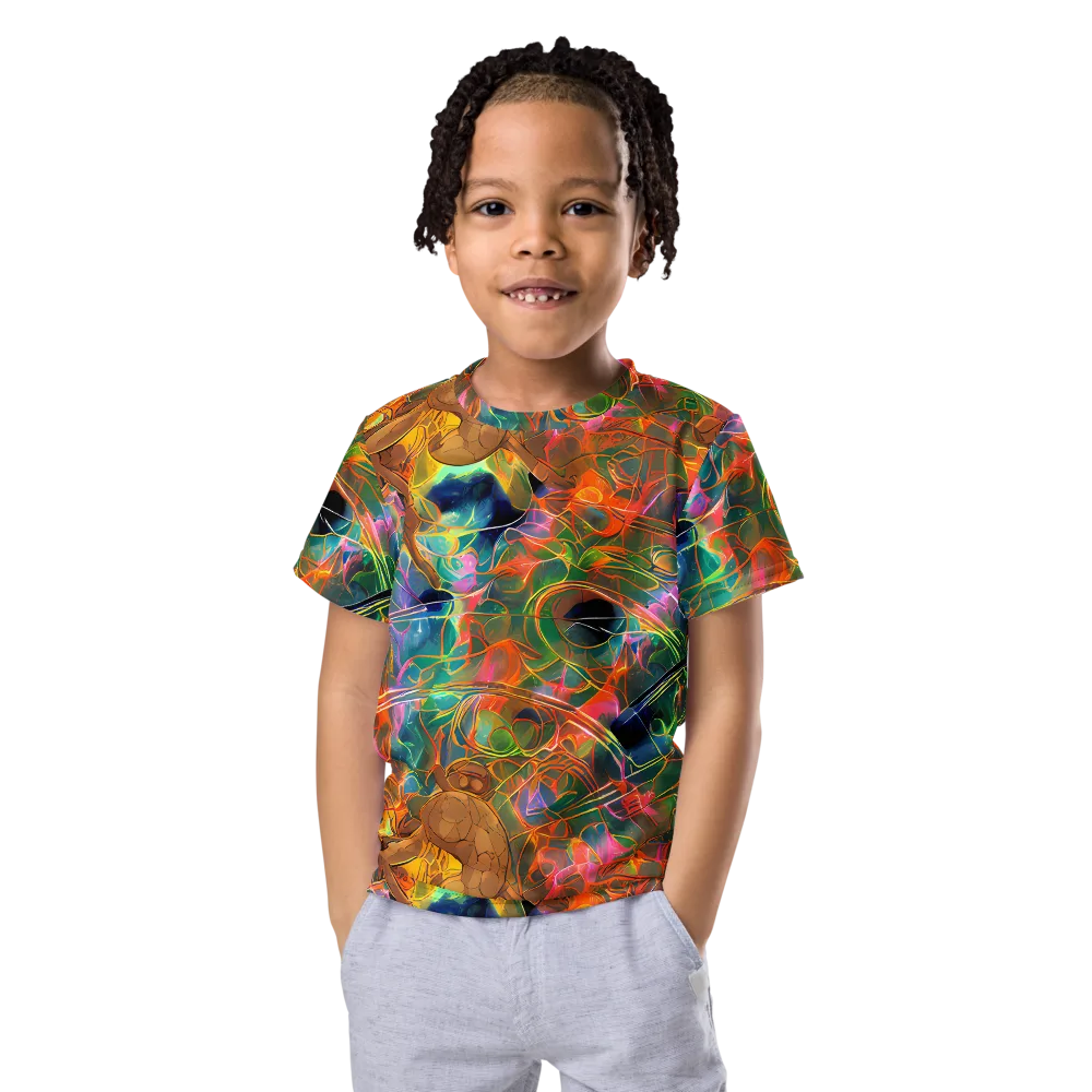 Molten Verdure on Kids Crew Neck T-Shirt — Front