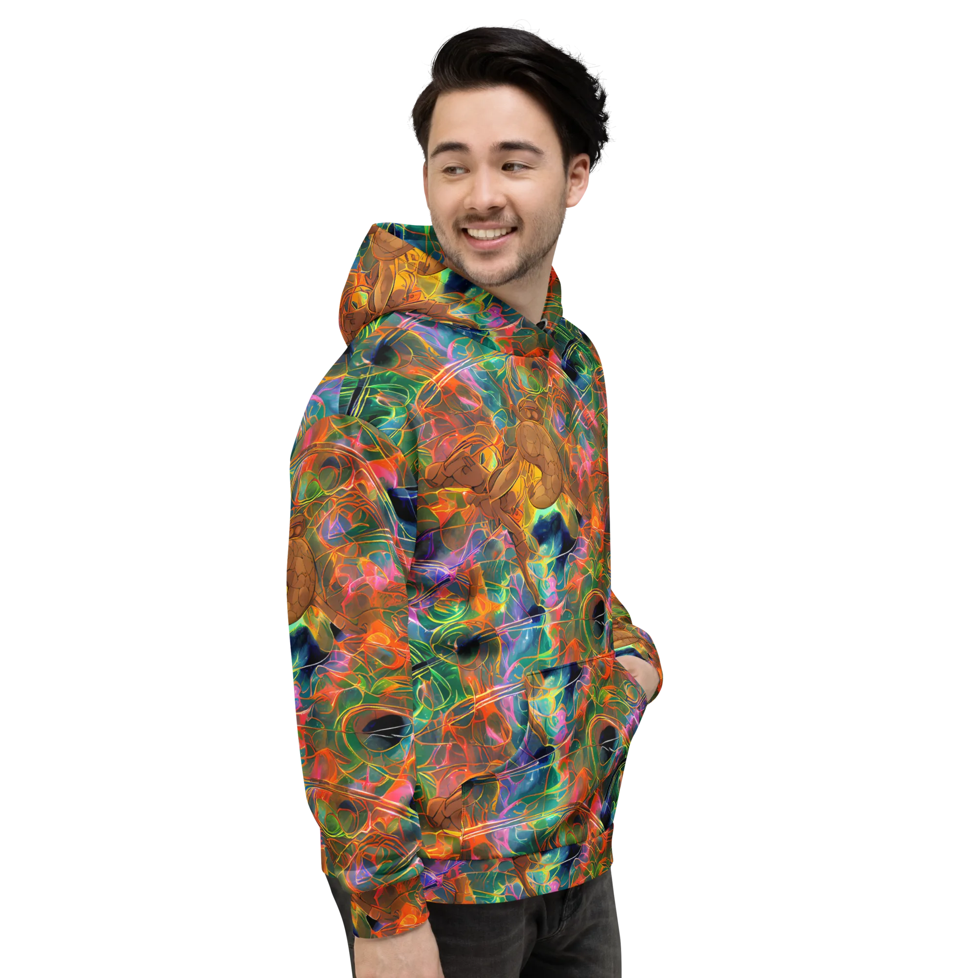 Molten Verdure on Hoodie — Right