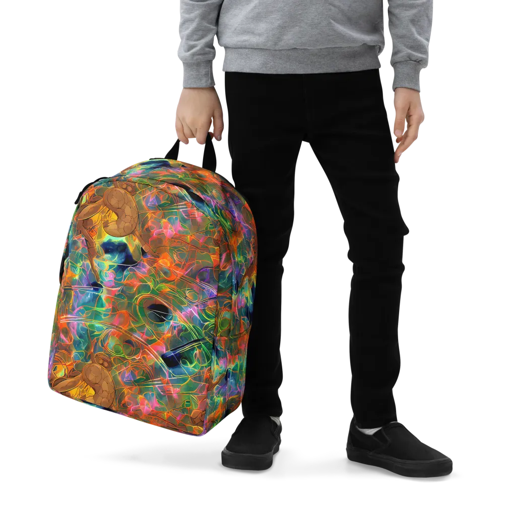 Molten Verdure on Minimalist Backpack — Zoomed-in
