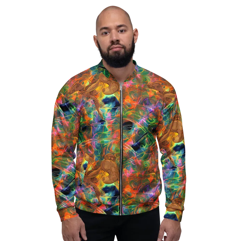 Molten Verdure on Bomber Jacket — Front