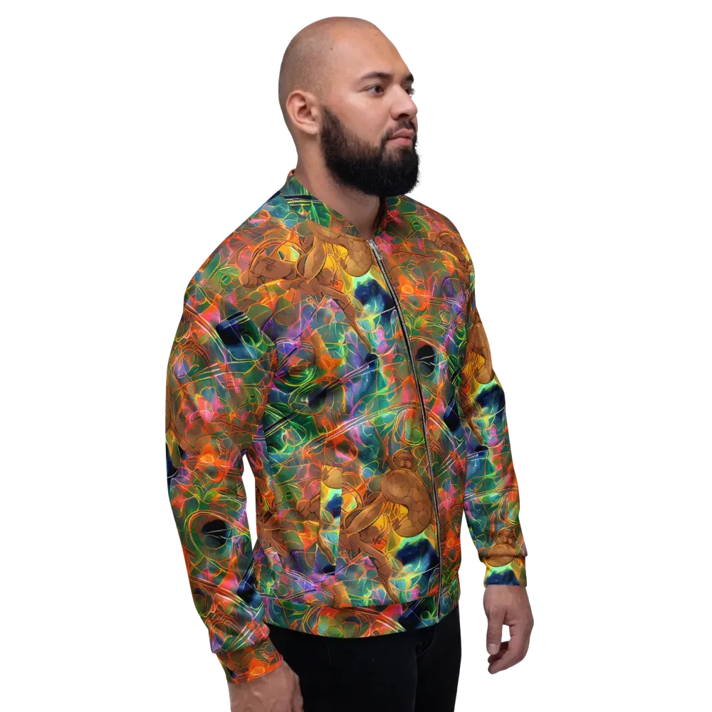 Molten Verdure on Bomber Jacket — Right