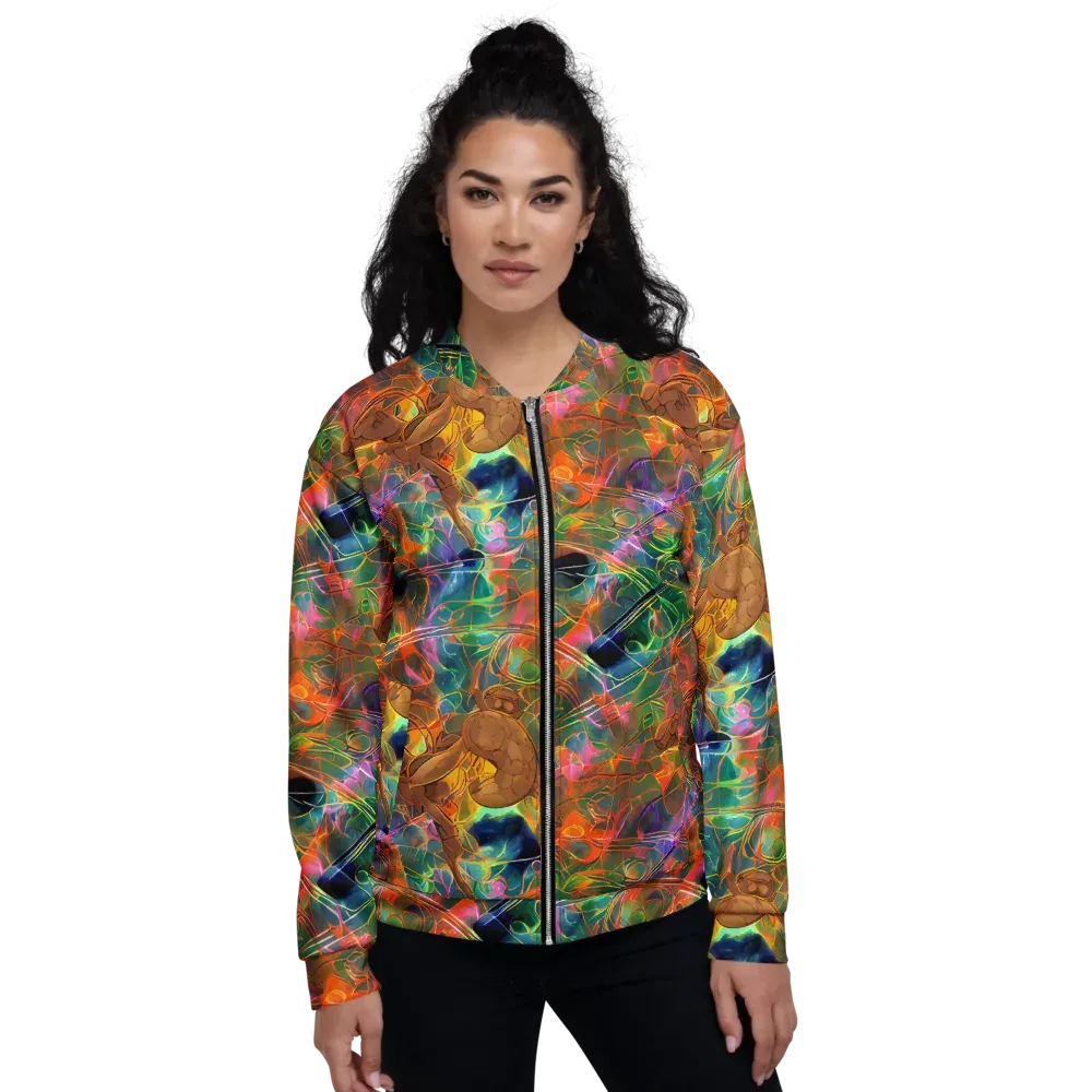 Molten Verdure on Bomber Jacket — Front