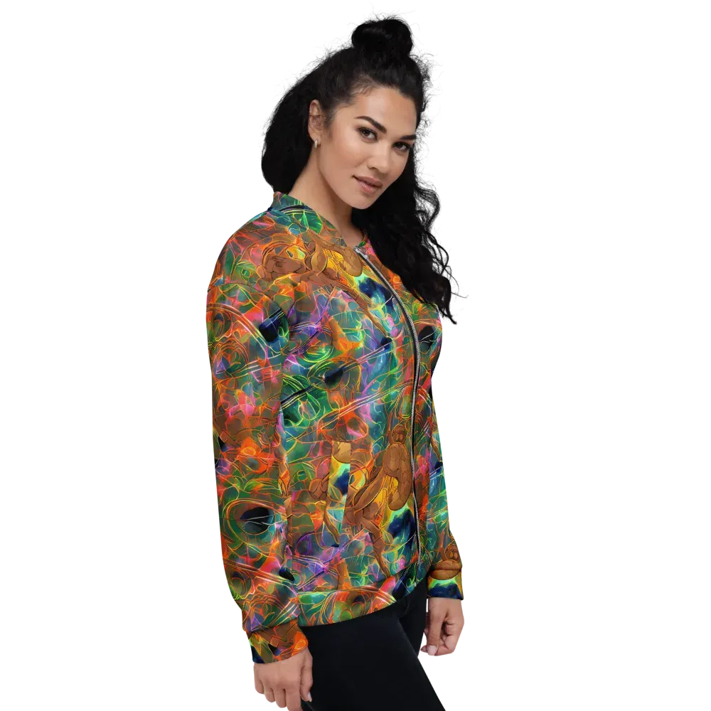 Molten Verdure on Bomber Jacket — Right