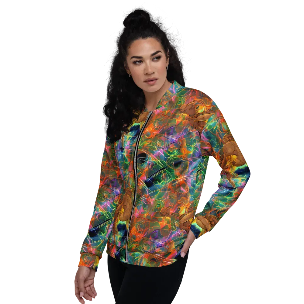 Molten Verdure on Bomber Jacket — Left