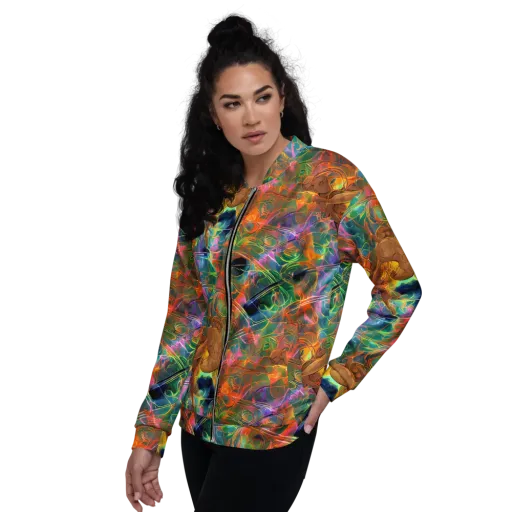 Molten Verdure on a Bomber Jacket