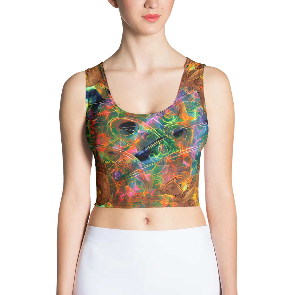 Molten Verdure on Crop Top — Front