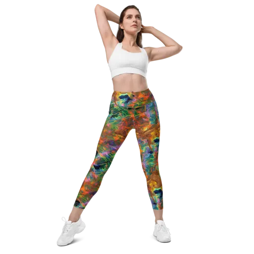 Molten Verdure on a Leggings with Pockets