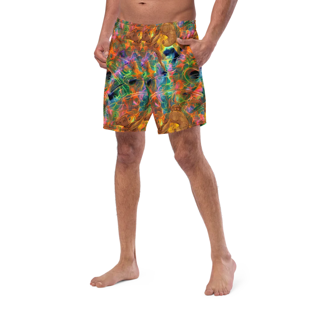 Molten Verdure on Swim Trunks — Left Front