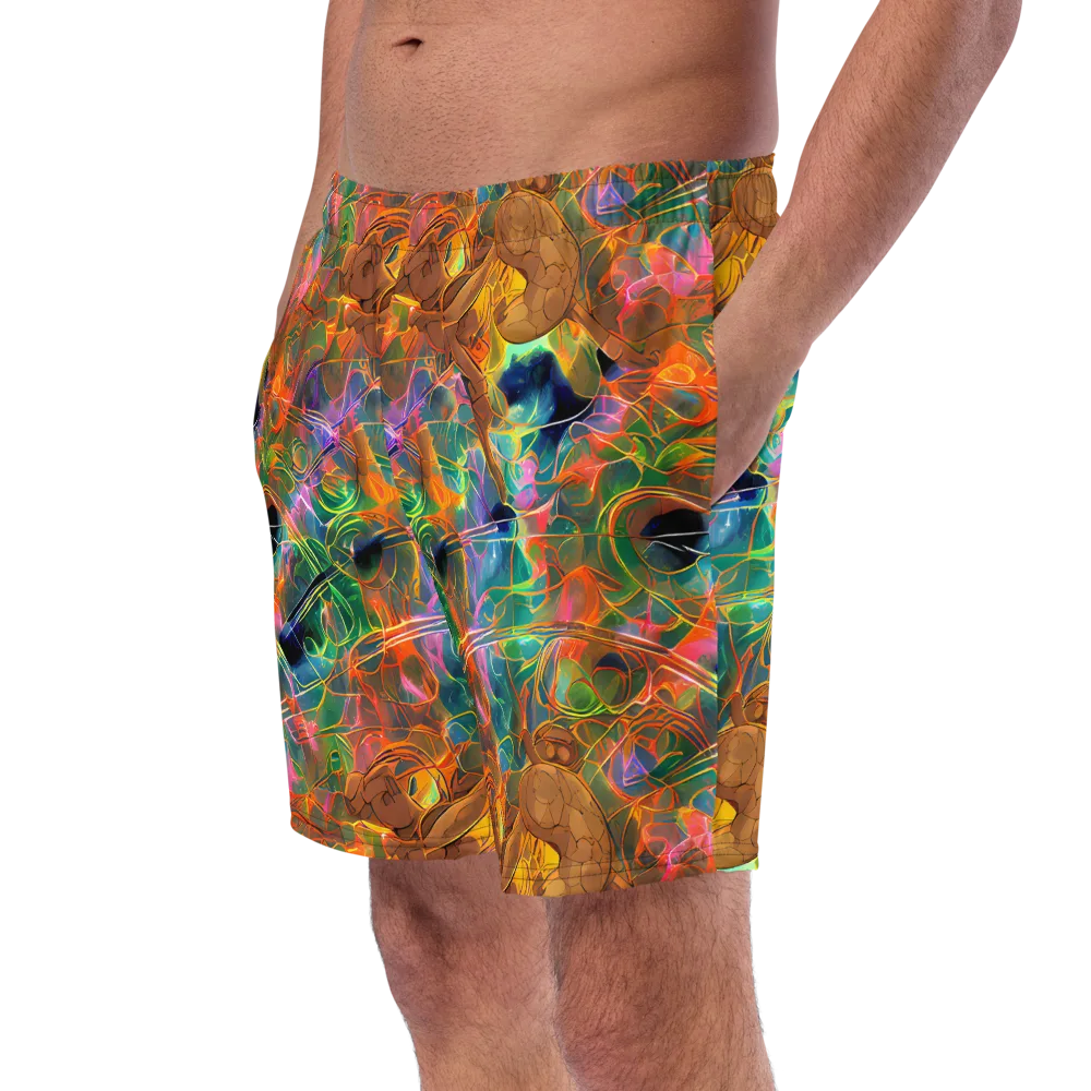 Molten Verdure on Swim Trunks — Left Front