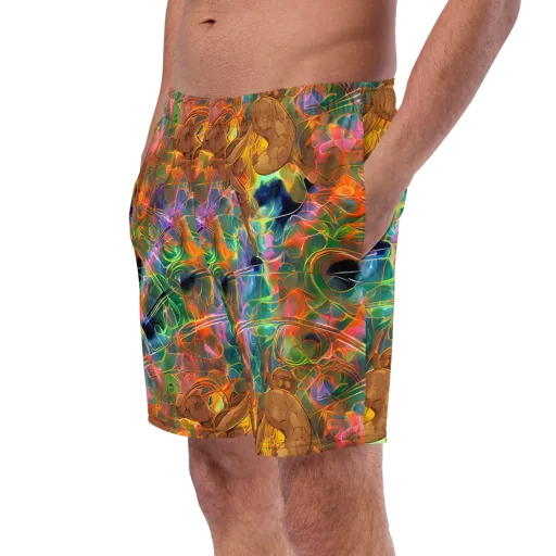 Molten Verdure on a Swim Trunks