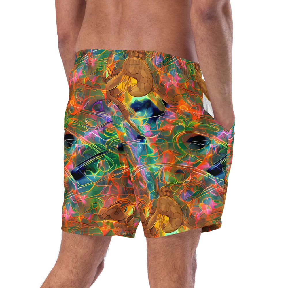 Molten Verdure on Swim Trunks — Right Back