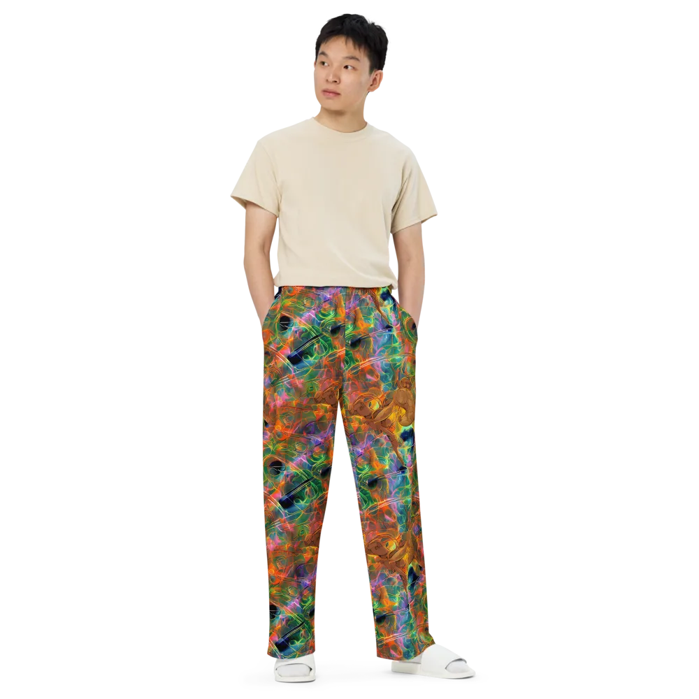 Molten Verdure on Wide-Leg Pants — Front
