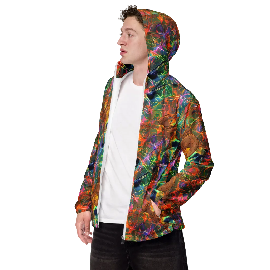 Molten Verdure on Men's Windbreaker — Left Front
