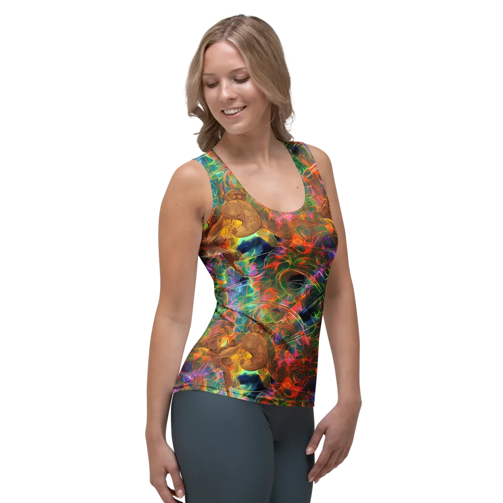 Molten Verdure on Women's Tank Top — Right Front