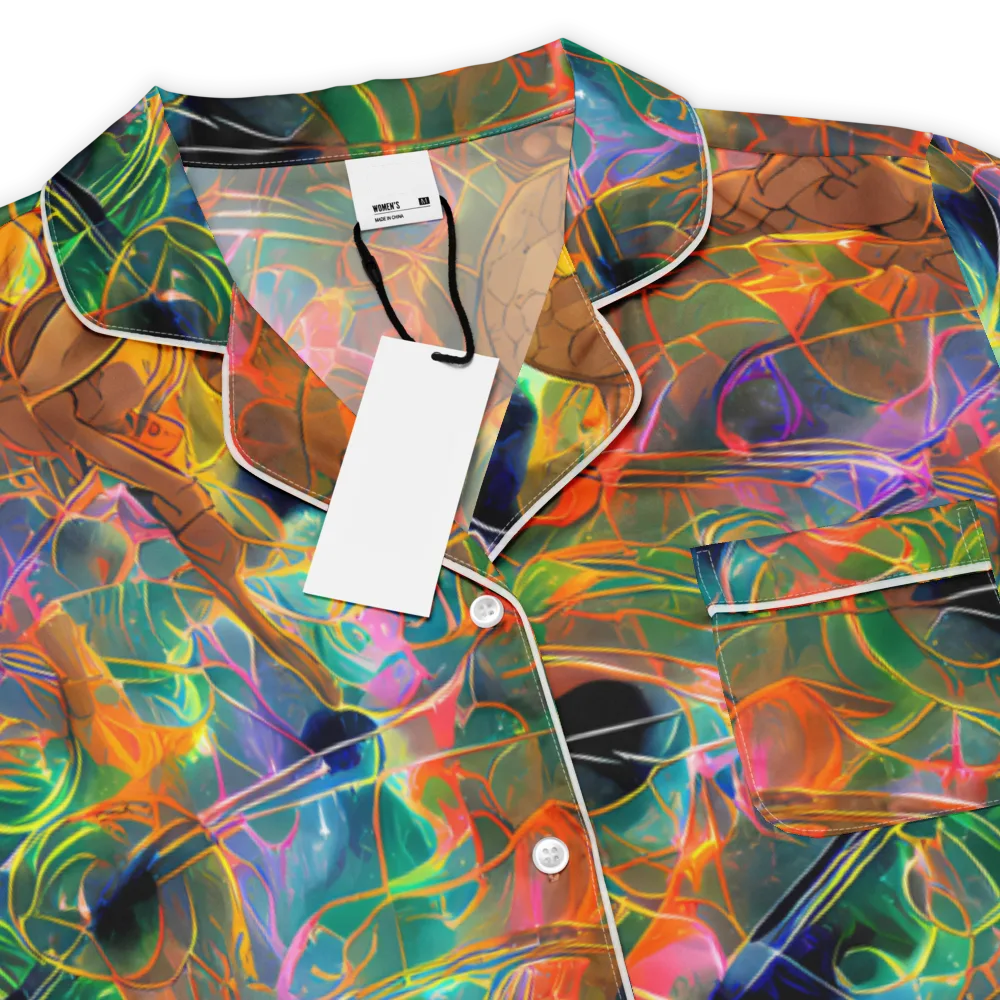 Molten Verdure on Women's Short Sleeve Pajama Top — Product details
