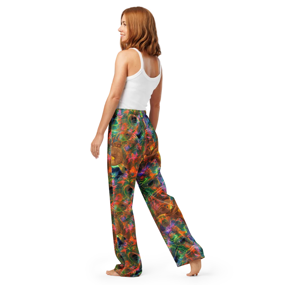 Molten Verdure on Women's Pajama Pants — Back