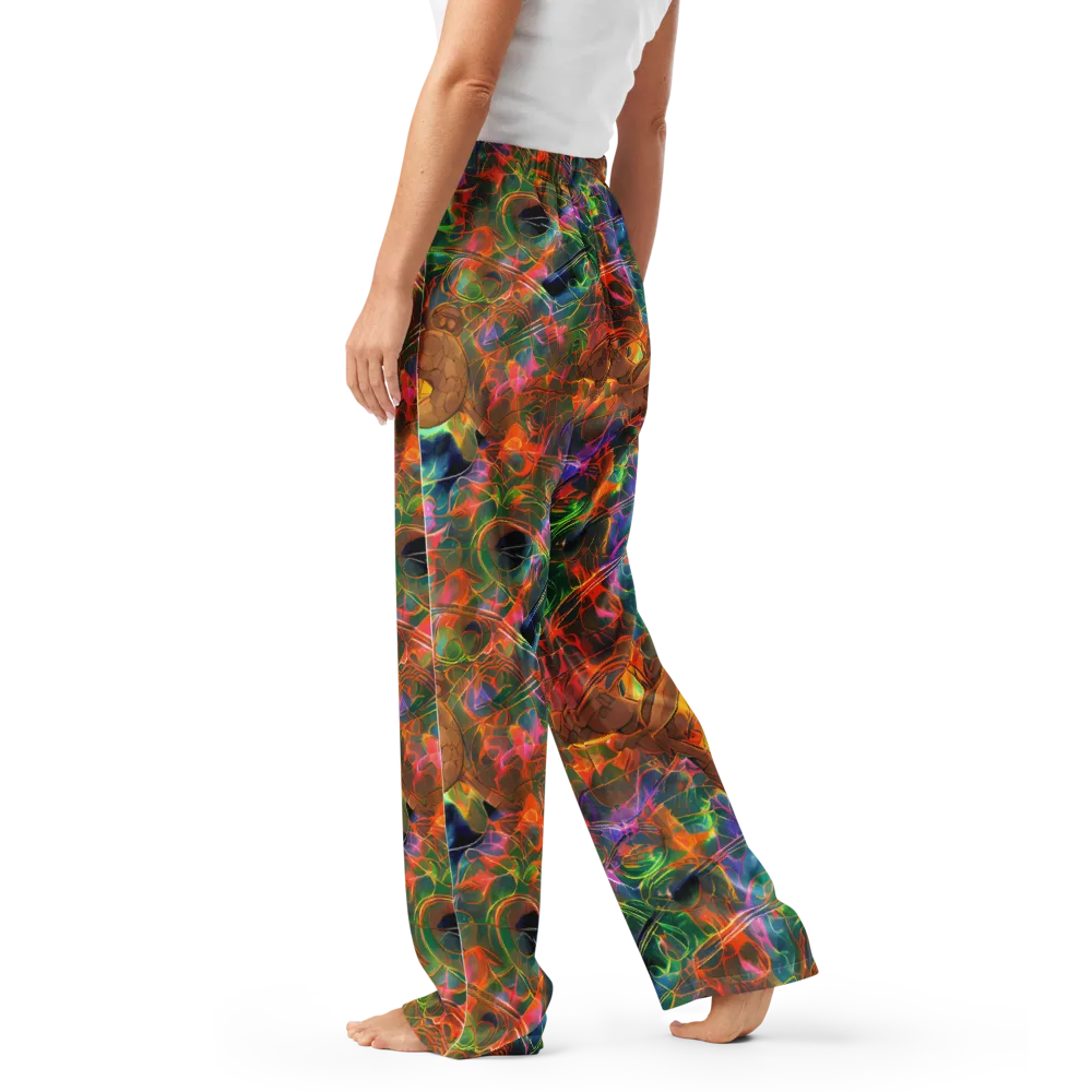 Molten Verdure on Women's Pajama Pants — Left