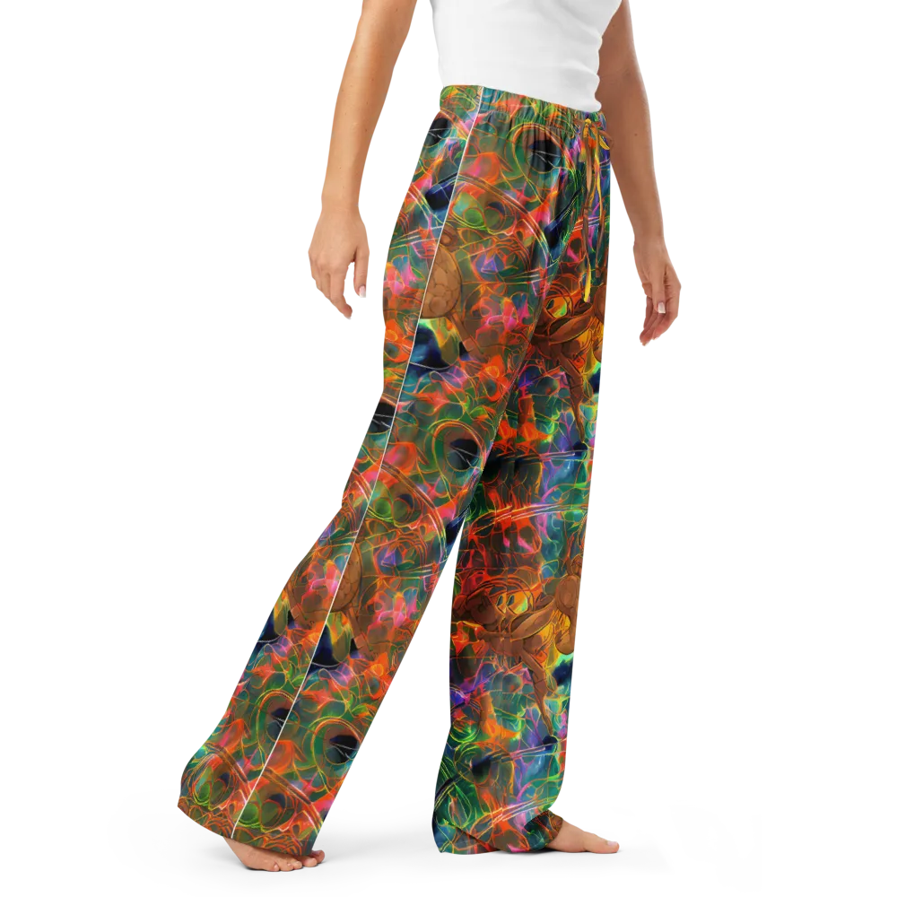 Molten Verdure on Women's Pajama Pants — Right Front