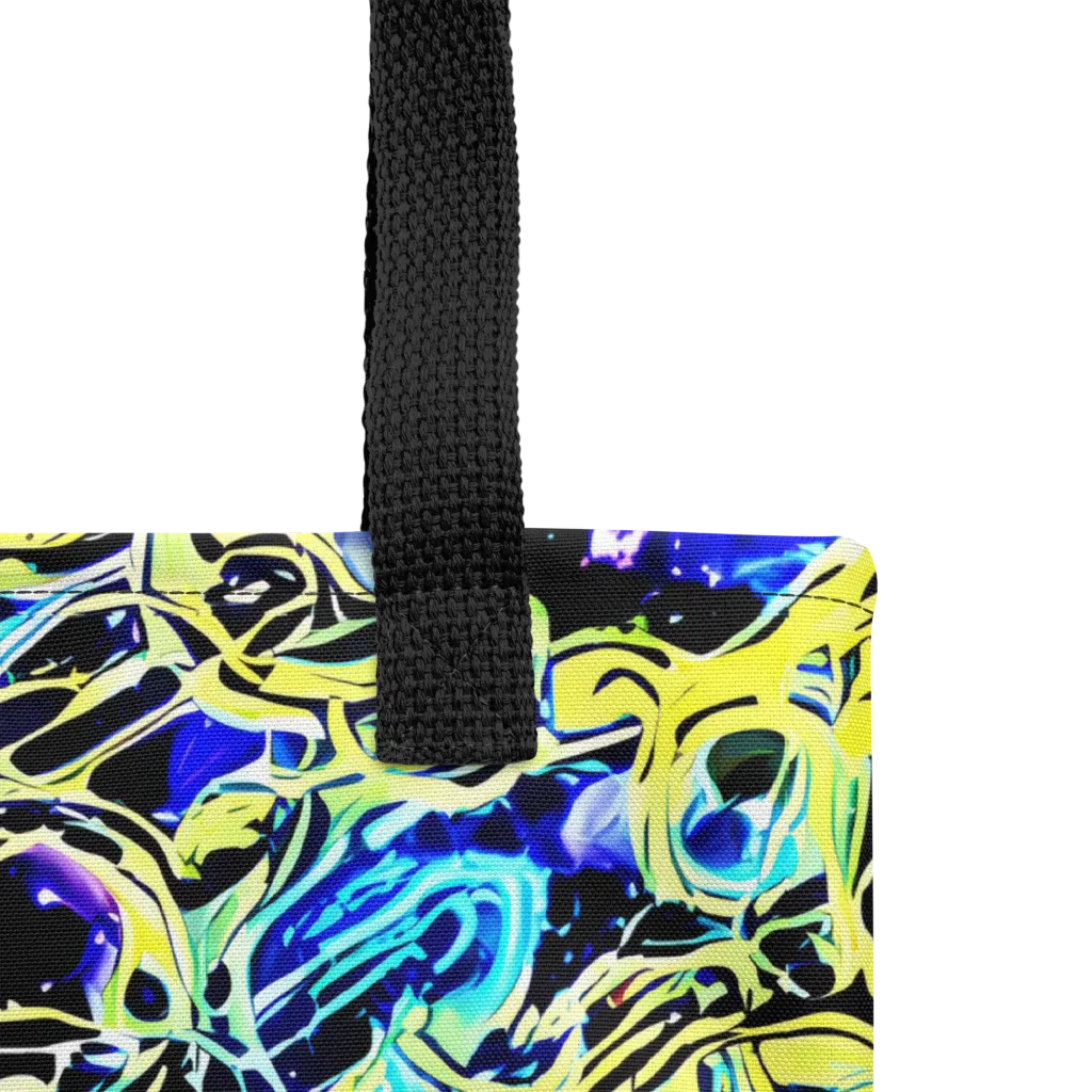 Neon Galaxy Ribbons on Tote Bag — Product details