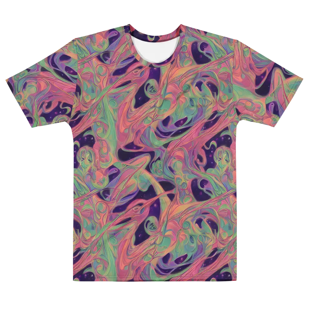 Dreamwarp on Men's Cotton Crew Neck T-Shirt — Front