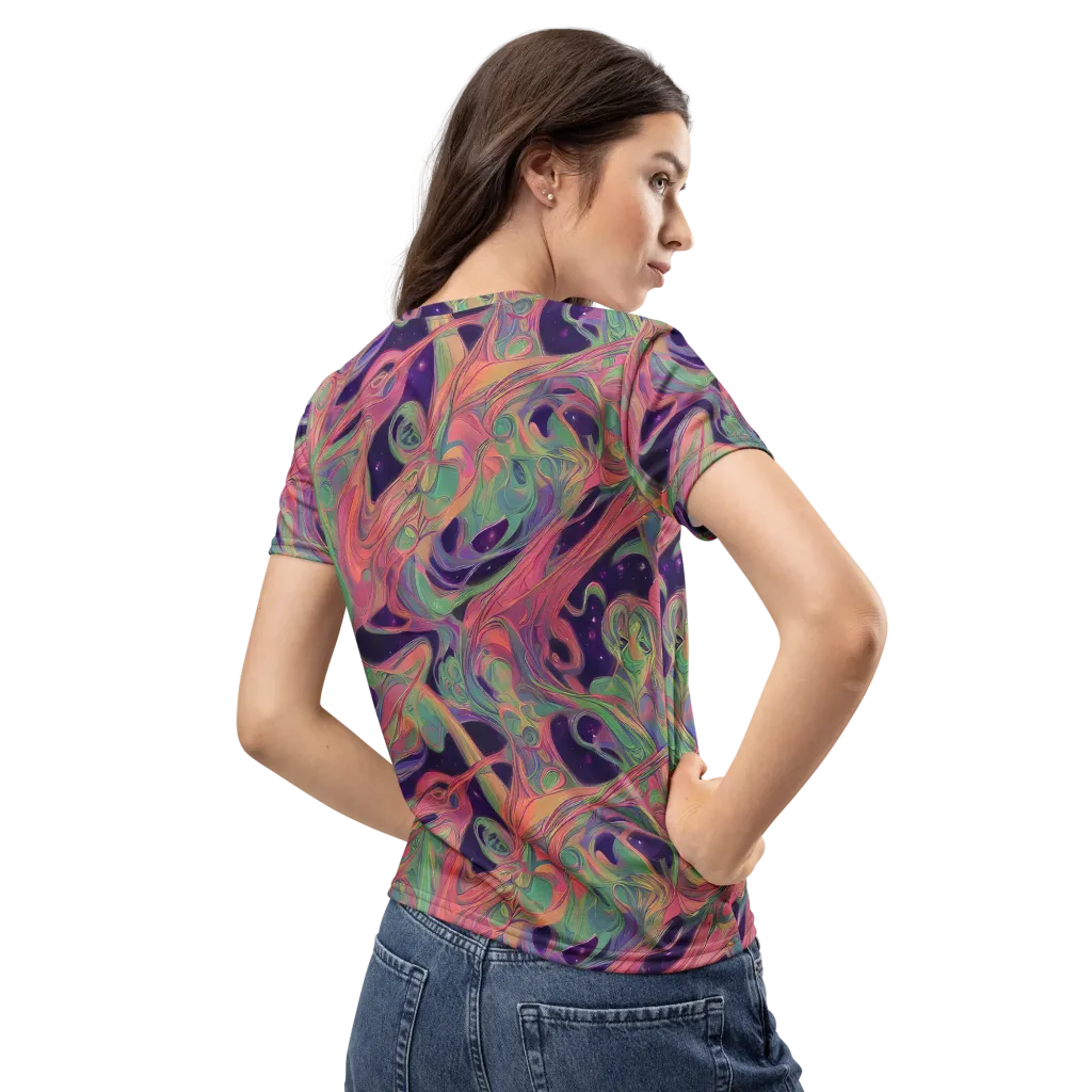 Dreamwarp on Women's Crew Neck T-Shirt — Back