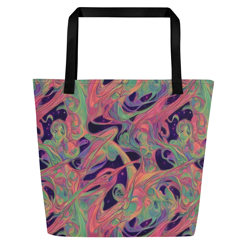 Dreamwarp on Large Tote Bag W/ Pocket — Front