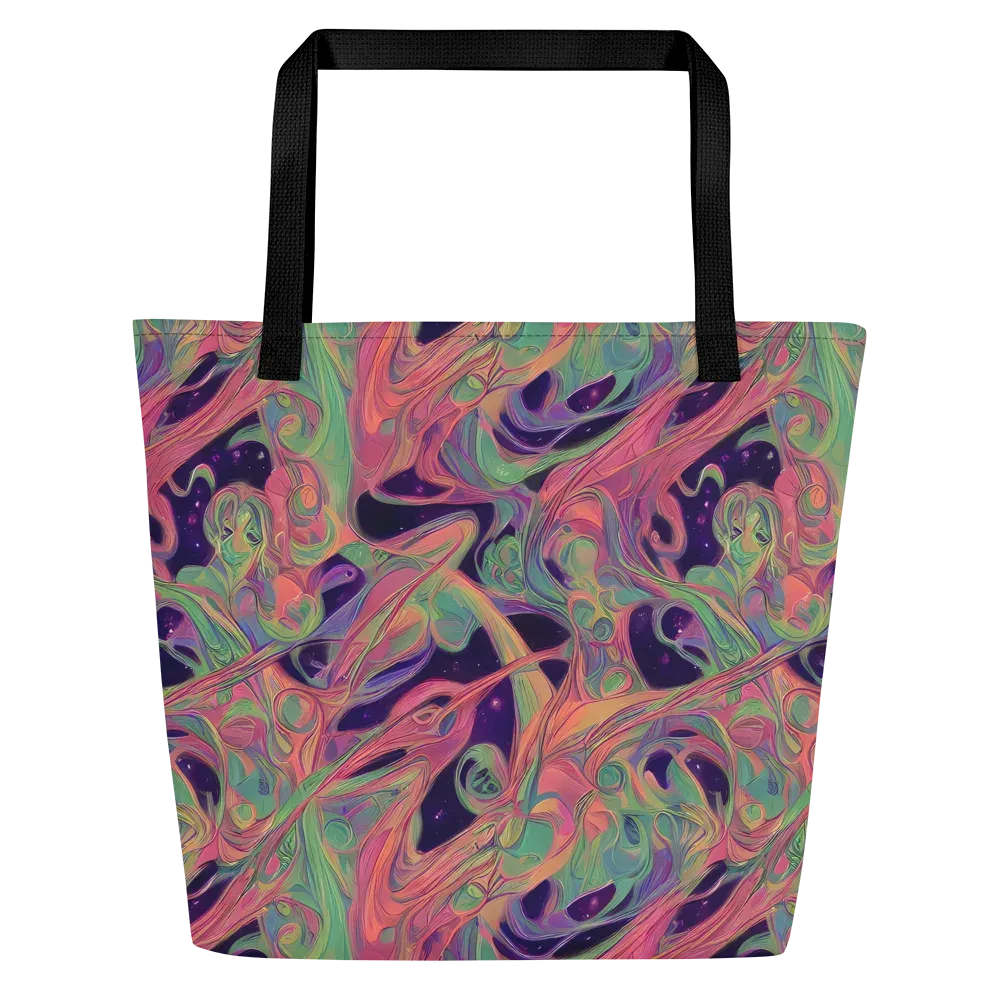 Dreamwarp on Large Tote Bag W/ Pocket — Front