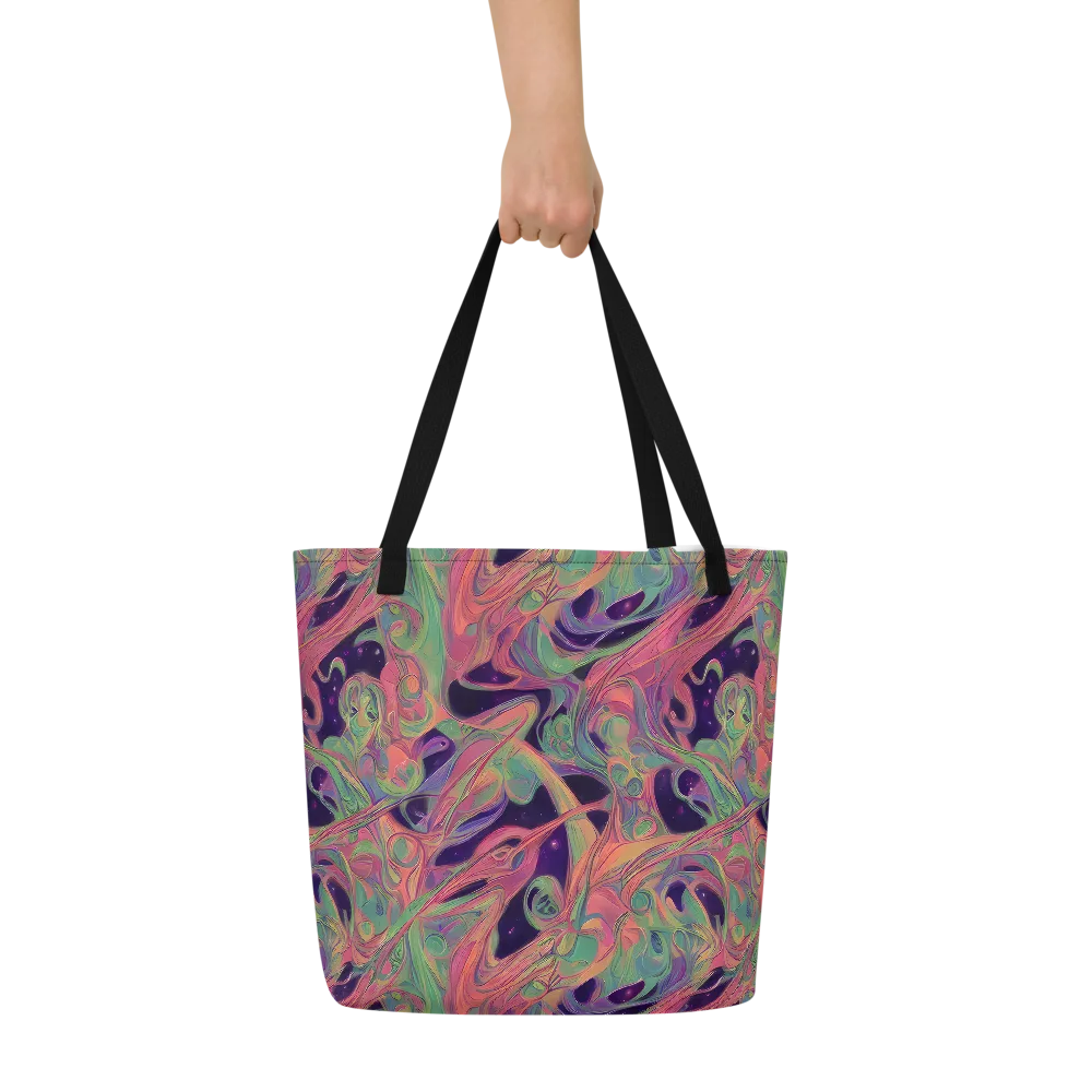 Dreamwarp on Large Tote Bag W/ Pocket — Front