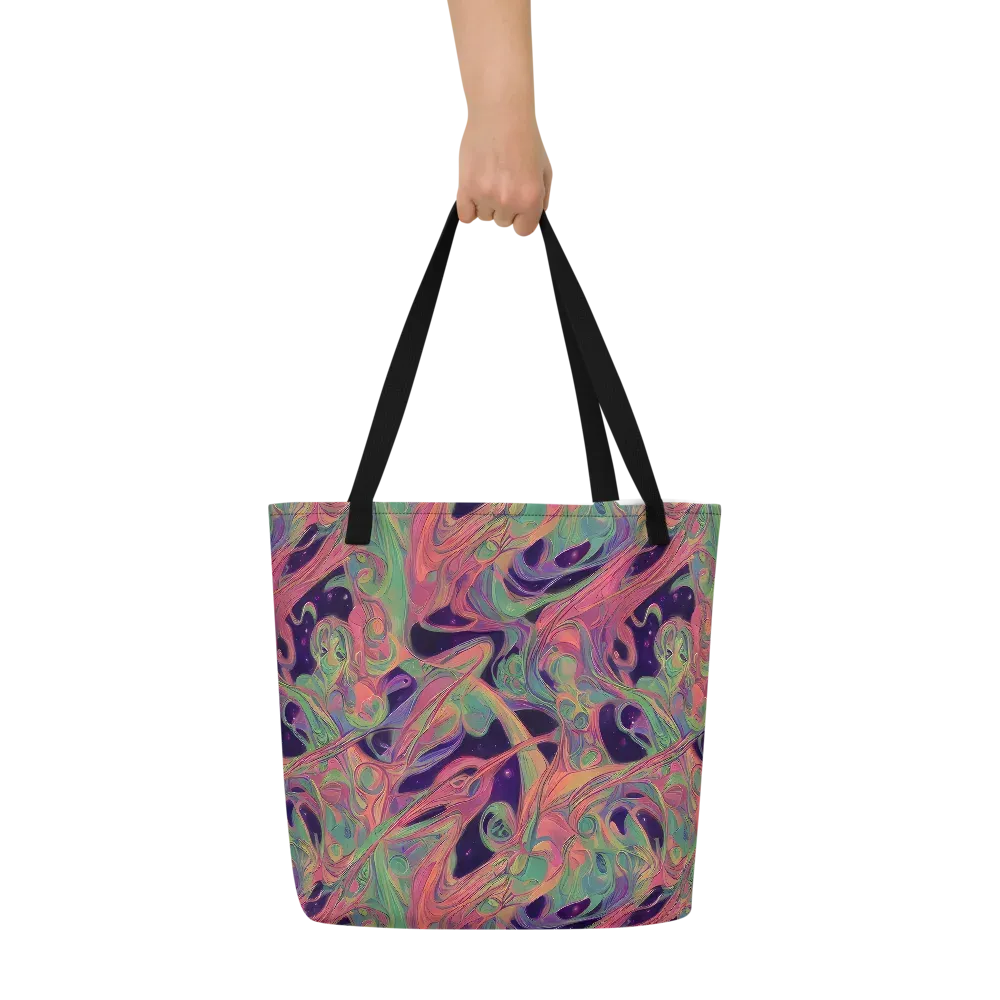 Dreamwarp on Large Tote Bag W/ Pocket — Front