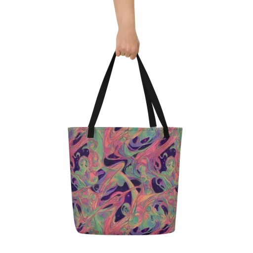Dreamwarp on a Large Tote Bag W/ Pocket