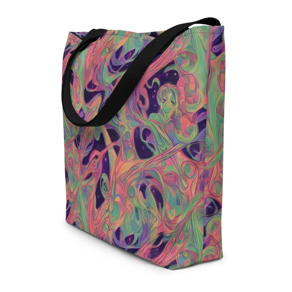 Dreamwarp on Large Tote Bag W/ Pocket — Front