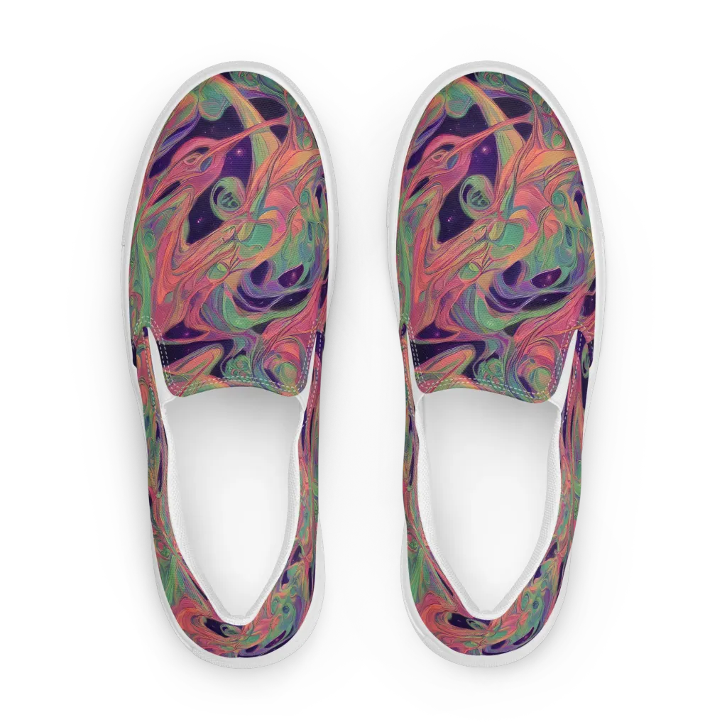 Dreamwarp on Women's Slip-On Canvas Shoes — Front