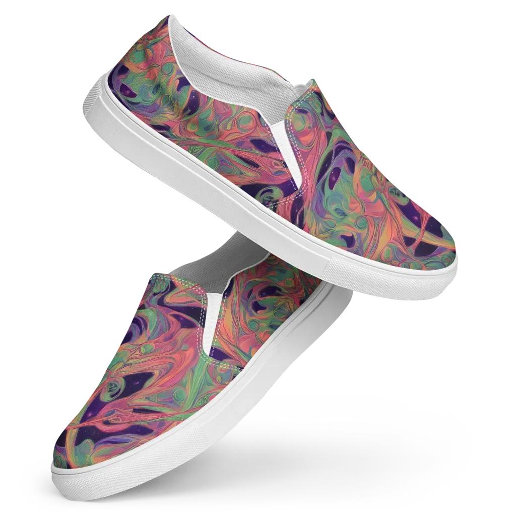 Dreamwarp on Women's Slip-On Canvas Shoes — Front