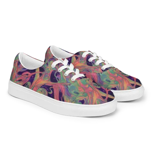 Dreamwarp on a Men's Lace-Up Canvas Shoes