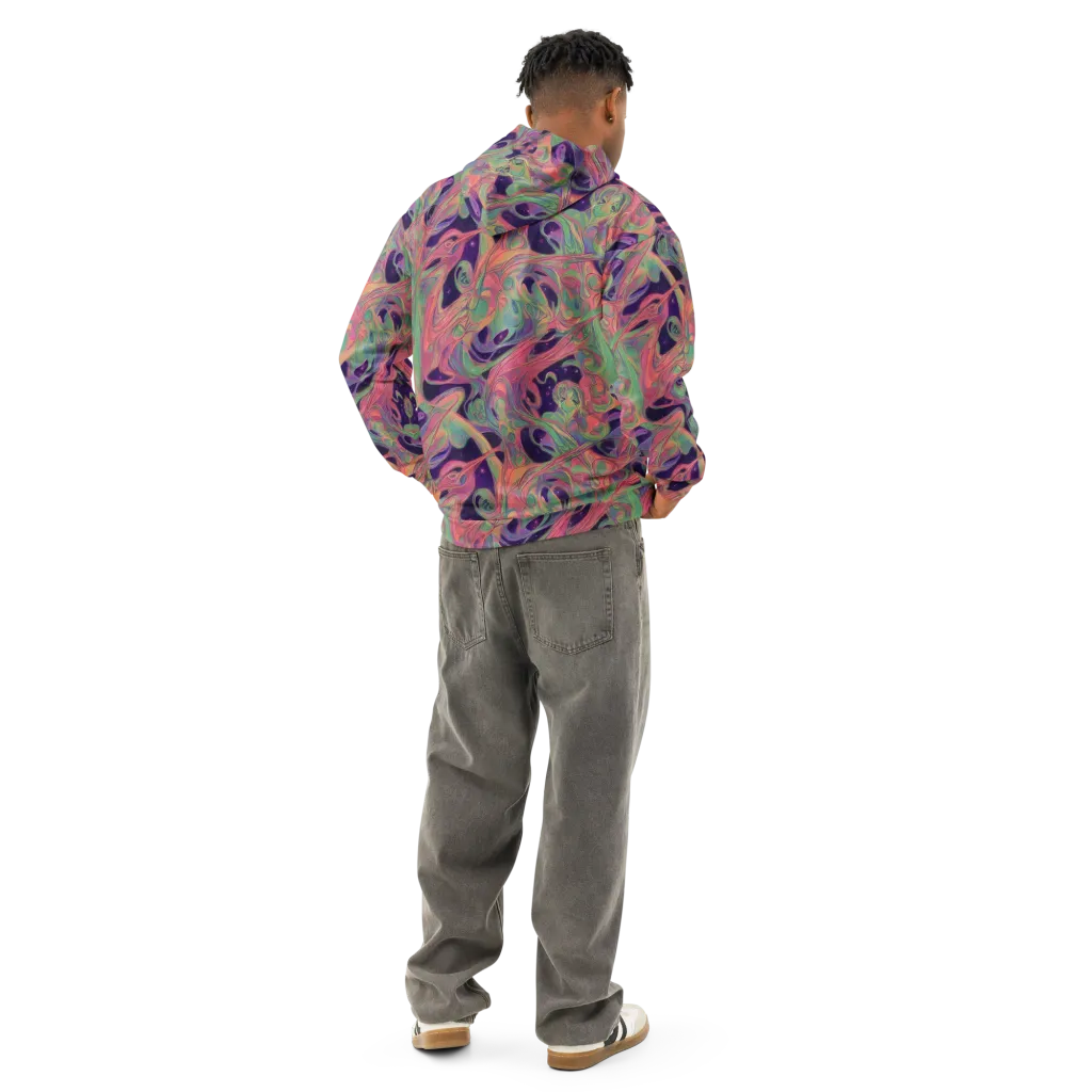 Dreamwarp on Cotton Hoodie — Back