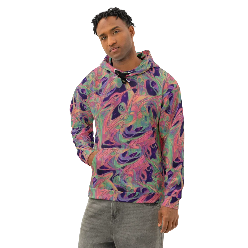 Dreamwarp on Cotton Hoodie — Left Front