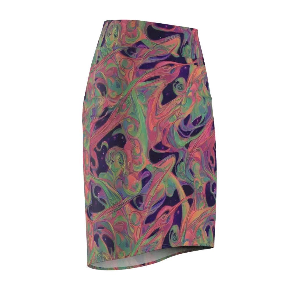 Dreamwarp on Pencil Skirt — Front Side