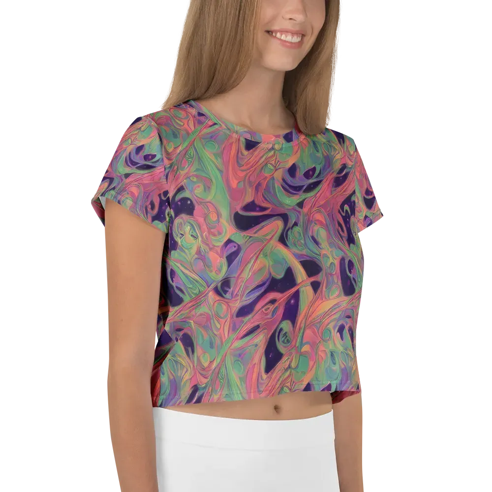 Dreamwarp on Crop Tee — Right