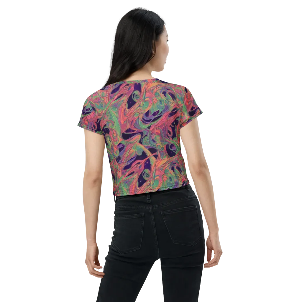Dreamwarp on Crop Tee — Back
