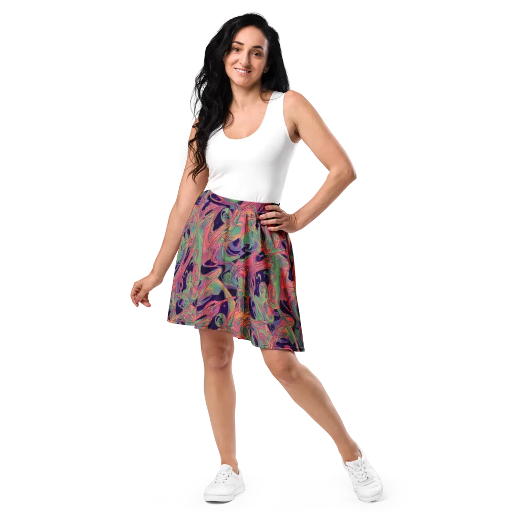 Dreamwarp on Skater Skirt — Front