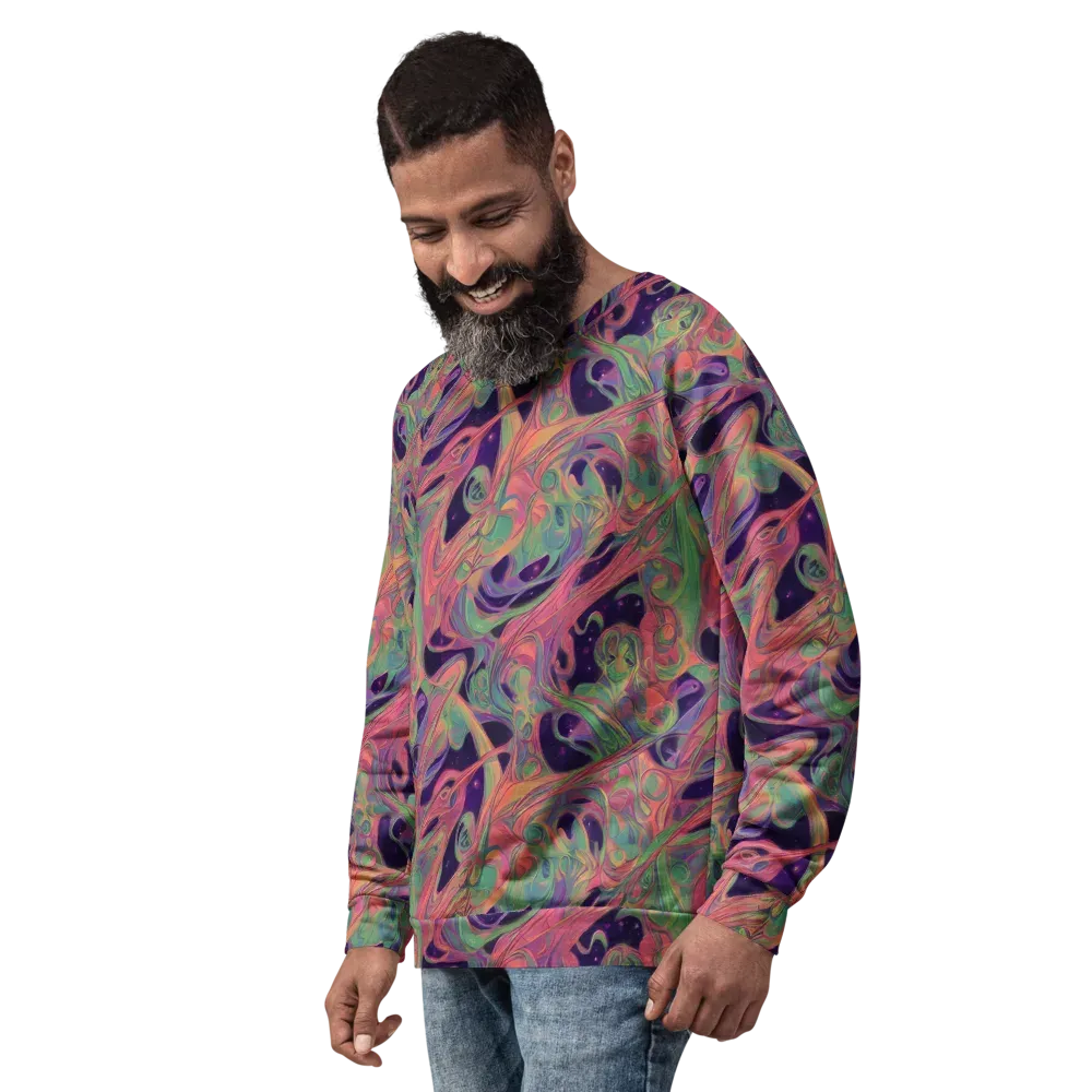 Dreamwarp on Sweatshirt — Left Front