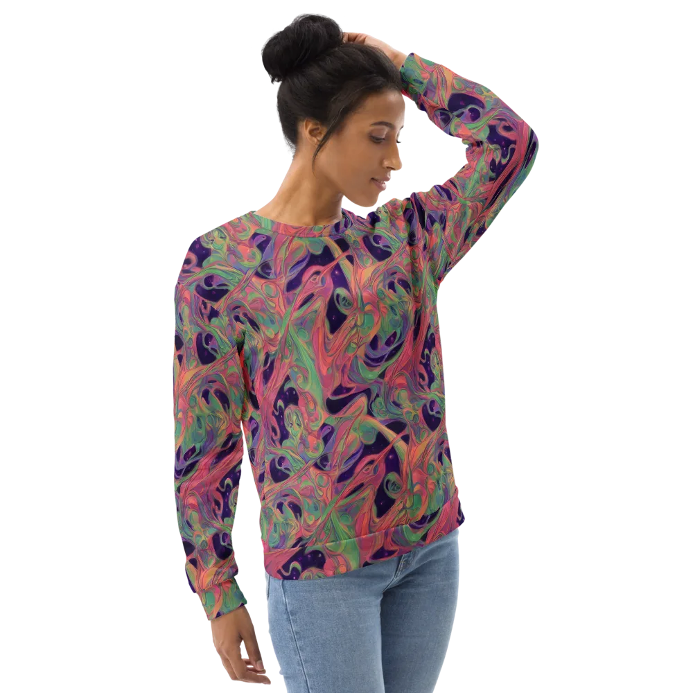 Dreamwarp on Sweatshirt — Right Front