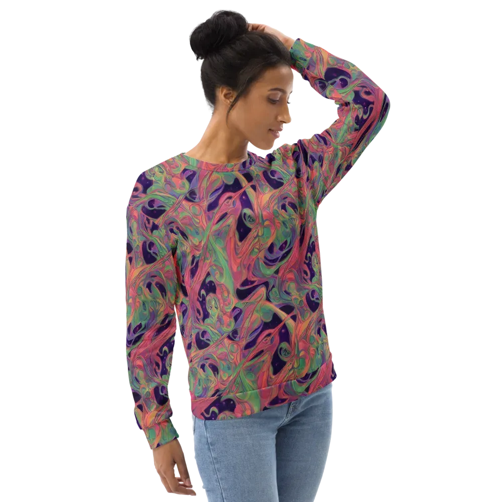 Dreamwarp on Sweatshirt — Right Front