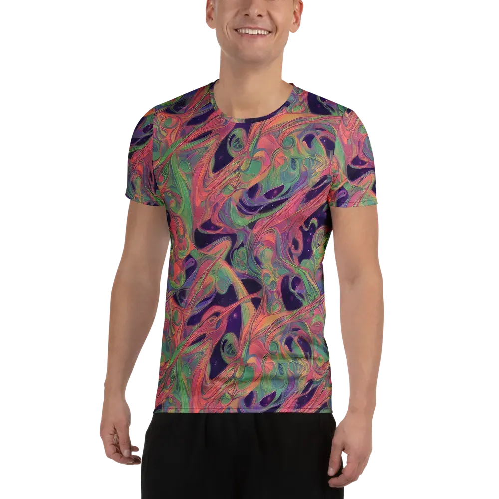 Dreamwarp on Men's Athletic T-Shirt — Front