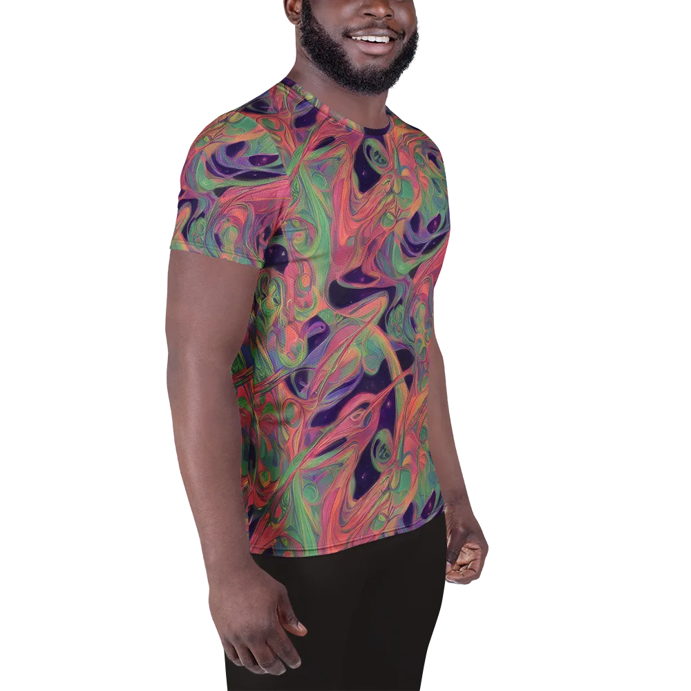Dreamwarp on Men's Athletic T-Shirt — Right
