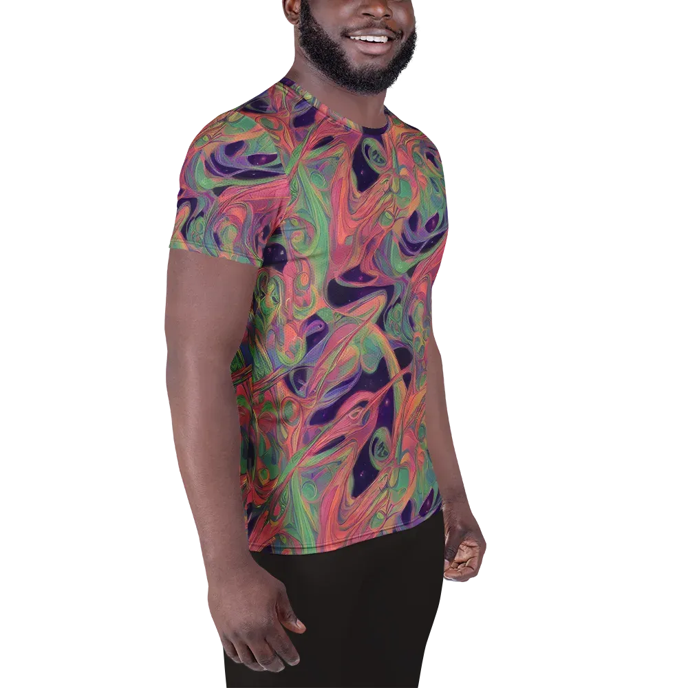 Dreamwarp on Men's Athletic T-Shirt — Right