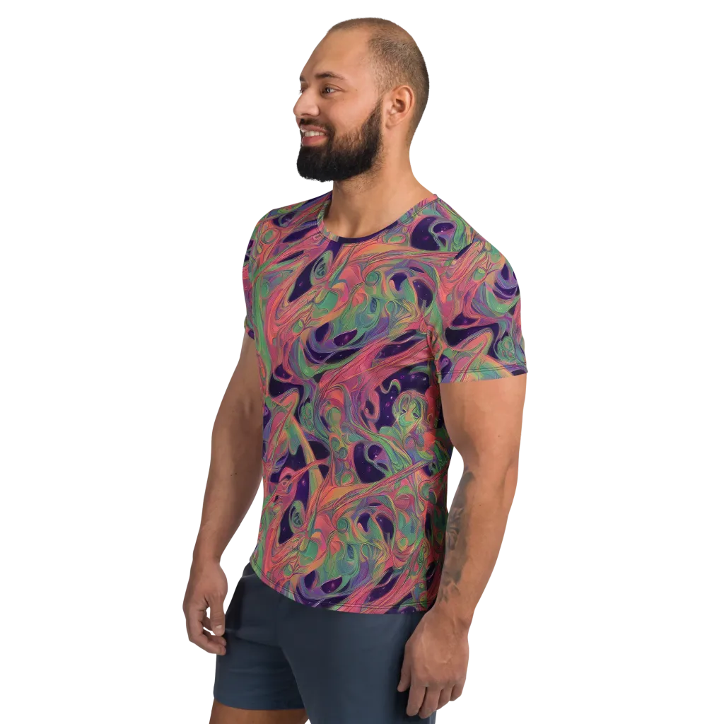 Dreamwarp on Men's Athletic T-Shirt — Left