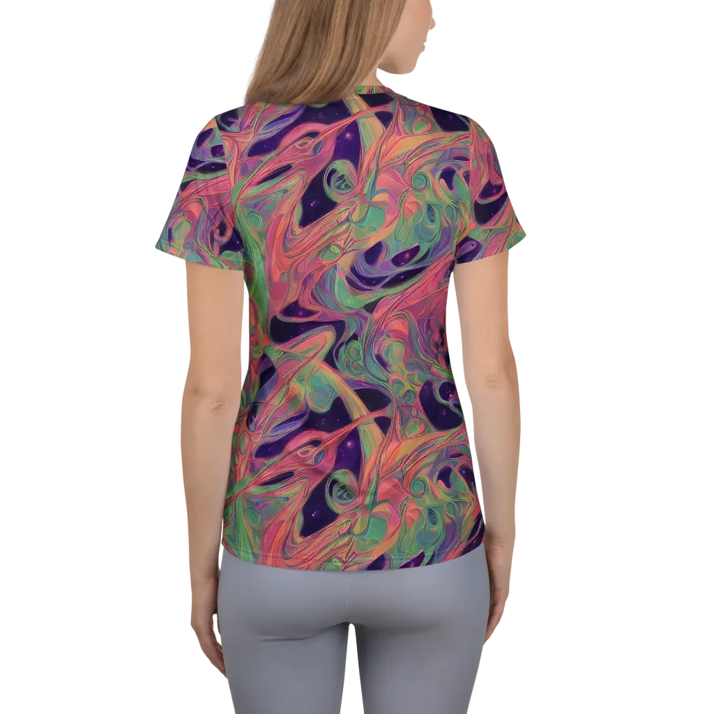 Dreamwarp on Women's Athletic T-Shirt — Back