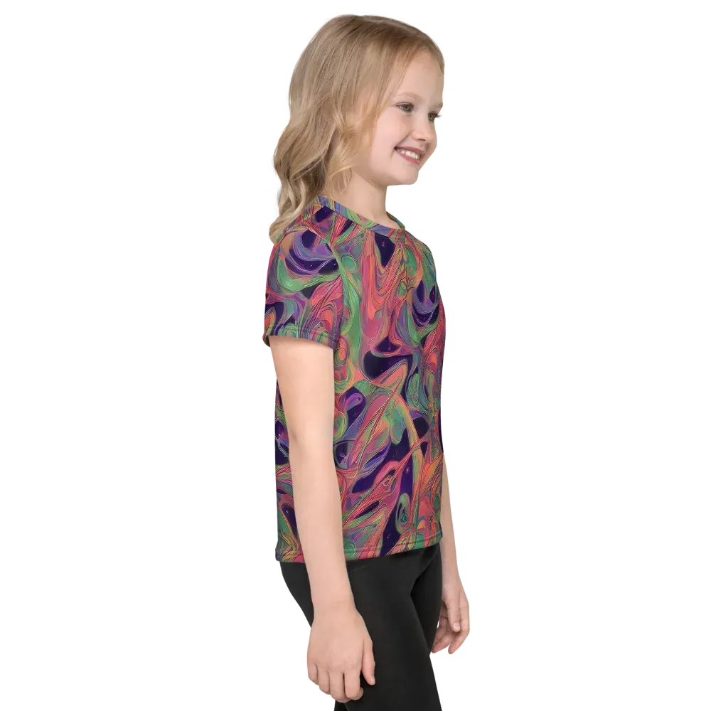 Dreamwarp on Kids Crew Neck T-Shirt — Right