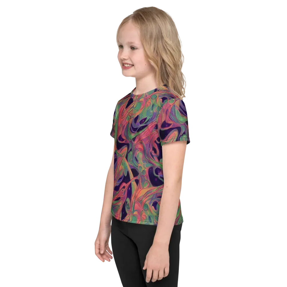 Dreamwarp on Kids Crew Neck T-Shirt — Left